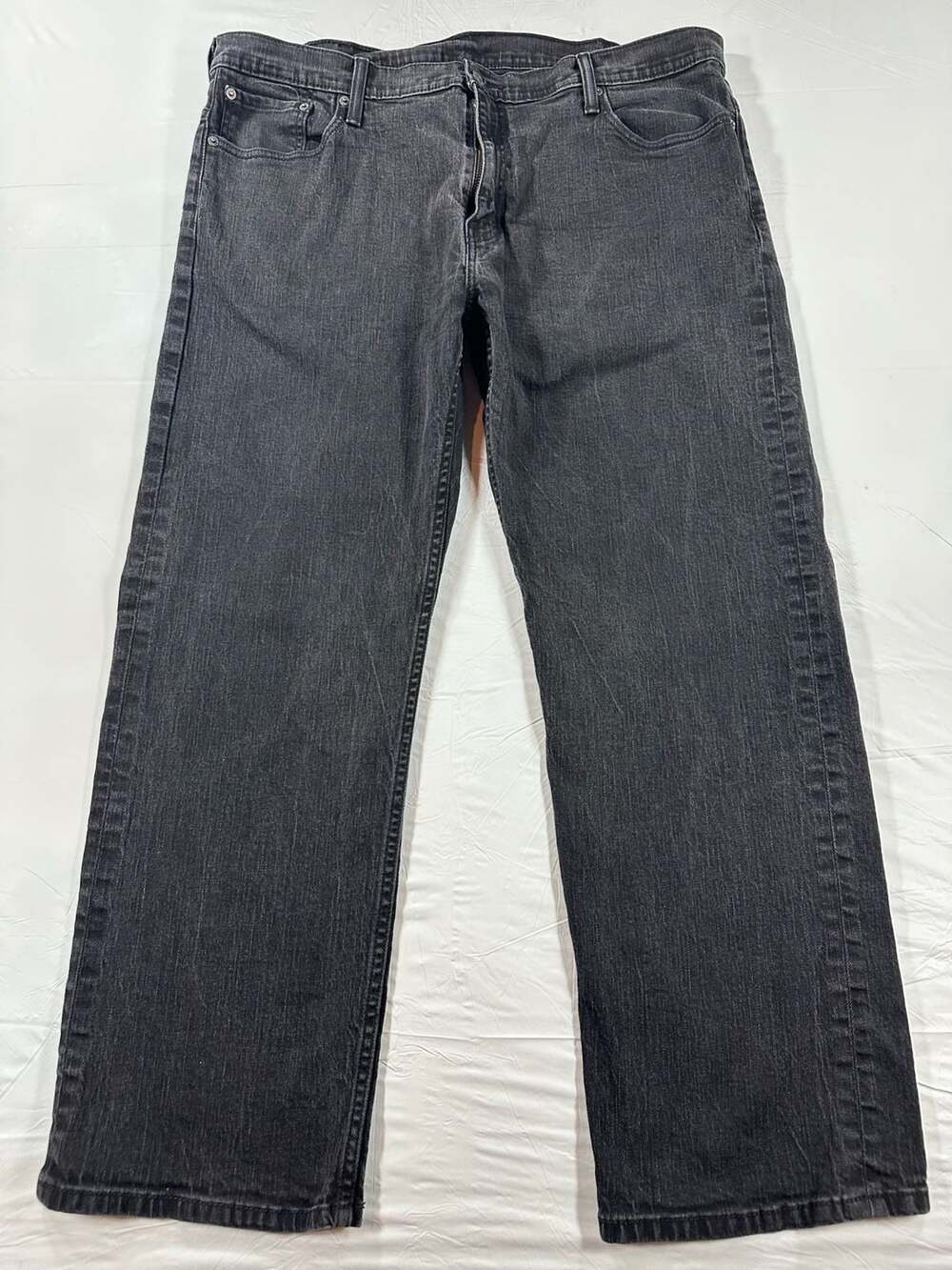 Levis 569 Jeans Men 40x32 Black Loose Fit Straight Leg Stretch Skater Denim